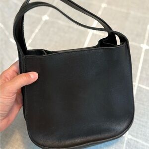 Madewell Black Leather Tote
